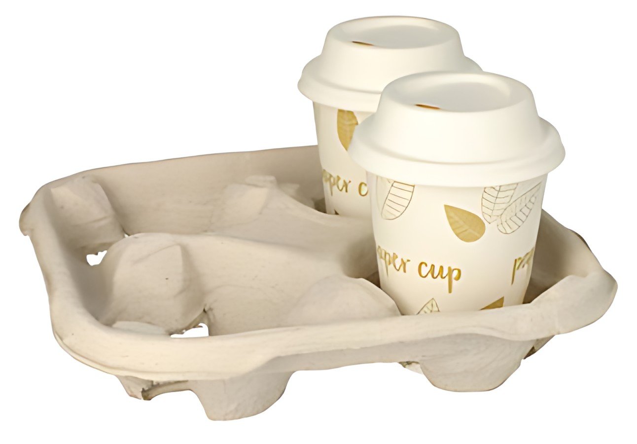 PAPSTAR Porte gobelets "To Go", en carton, pour 4 gobelets