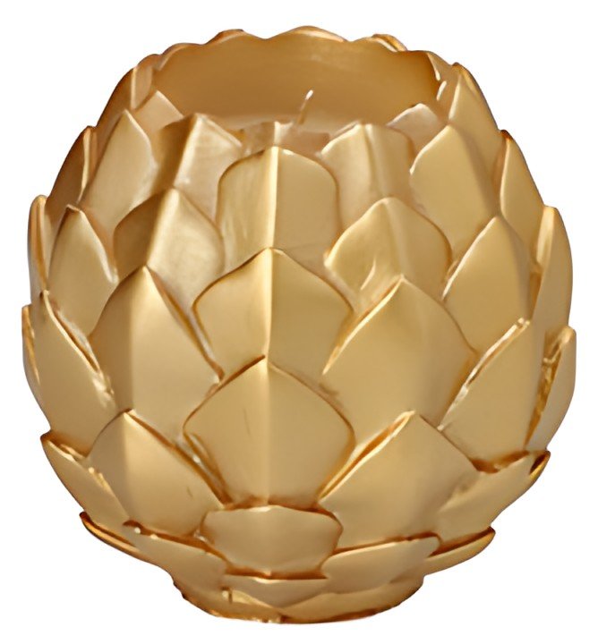 STARPAK Bougie sphérique "Pine Cone", or