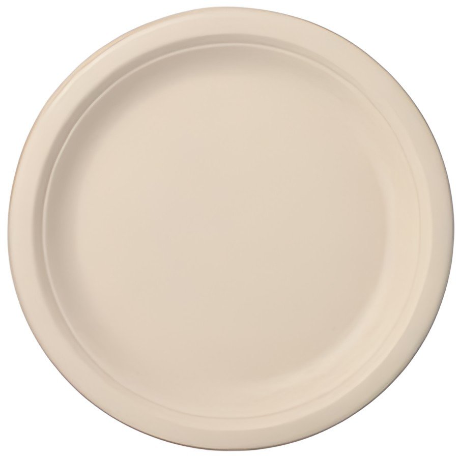 PAPSTAR Assiette en canne à sucre "pure", rond, 230 mm