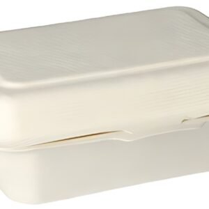 PAPSTAR Boîte à encas en canne à sucre "pure", blanc