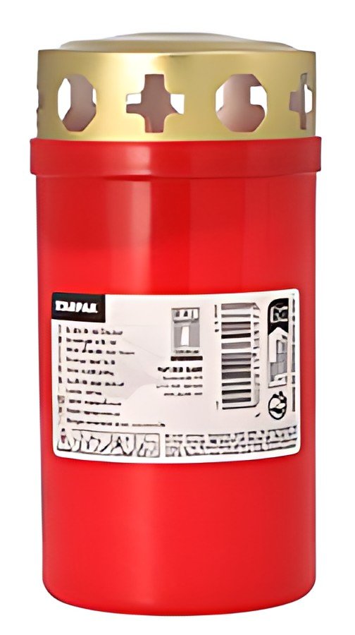 STARPAK Photophore tombal T3, diamètre: 64 mm, rouge