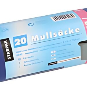 STARPAK Sac poubelle HDPE, 70 litres, bleu