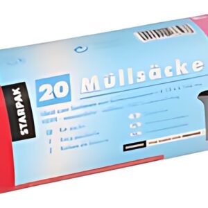 STARPAK Sac poubelle HDPE, 70 litres, rouge