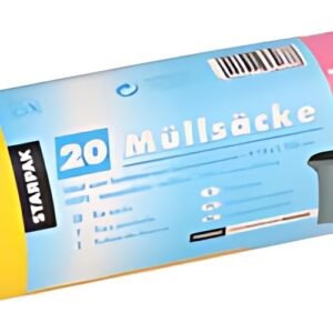STARPAK Sac poubelle HDPE, 70 litres, jaune