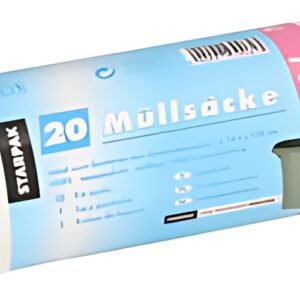STARPAK Sac poubelle HDPE, 70 litres, transparent
