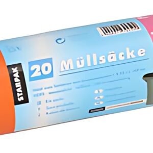 STARPAK Sac poubelle HDPE, 70 litres, orange