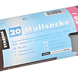 STARPAK Sac poubelle HDPE, 70 litres, marron