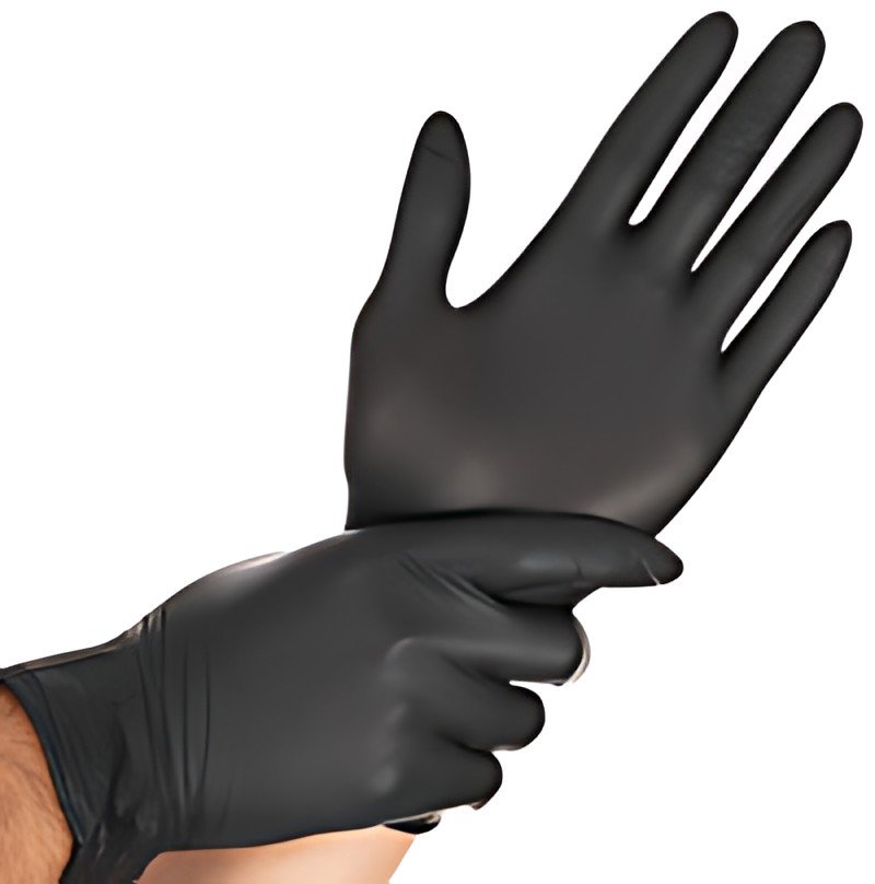 HYGOSTAR Gant en nitrile "DARK", XL, noir