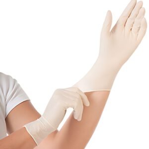 HYGOSTAR Gants en latex "GRIP", S, blanc