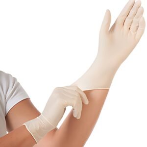 HYGONORM Gants en latex "GRIP LIGHT", M, blanc