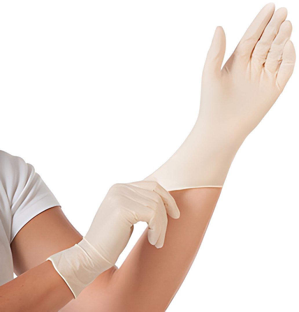 HYGONORM Gants en latex "GRIP LIGHT", M, blanc