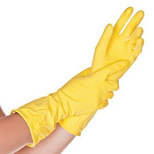 HYGOSTAR Gant universel en latex Bettina, S, jaune