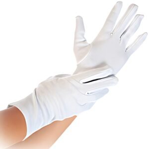 HYGOSTAR Gant en coton Blanc, S, 1 paire, blanc