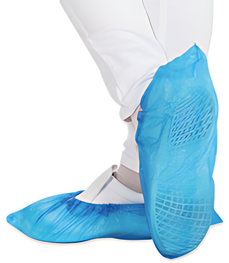 HYGOSTAR Surchaussure en CPE, longueur: 410 mm, bleu