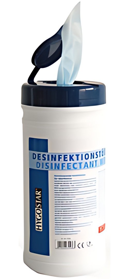 Lingettes désinfectantes HYGOCLEAN, 200 x 200 mm, 200 distributeurs