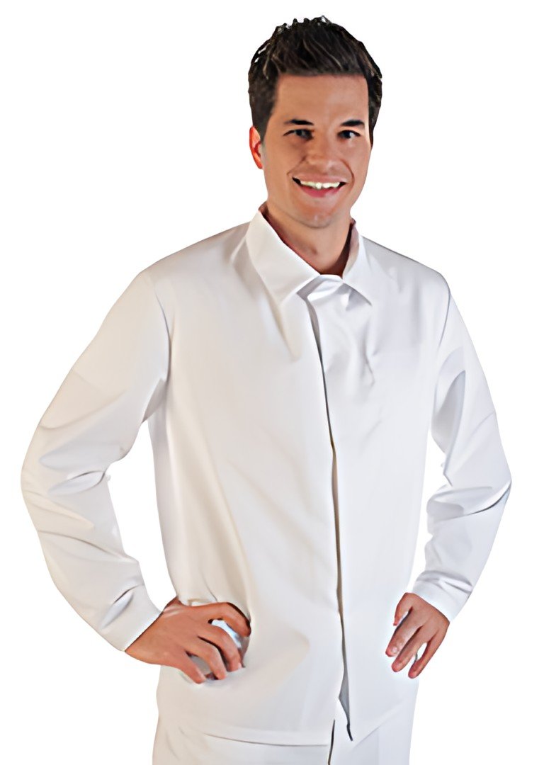 HYGOSTAR Veste agroalimentaire conforme HACCP, M, blanc