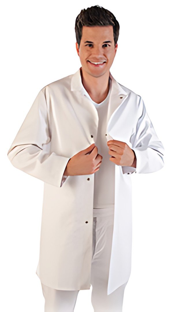 HYGOSTAR Blouse agroalimentaire conforme HACCP, XXL, blanc
