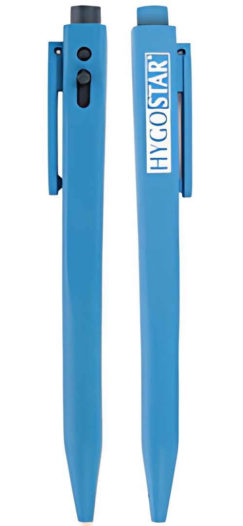 HYGOSTAR Stylo à bille rétractable DETECT, détectable, bleu