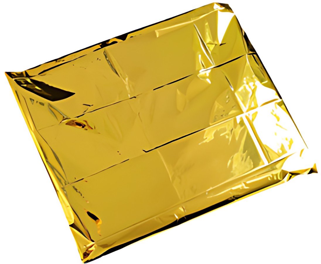 HYGOSTAR Couverture de survie, 1.600 x 2.100 mm, argent/or