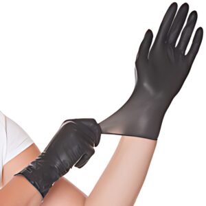 HYGOSTAR Gants latex "DIABLO", S, noir