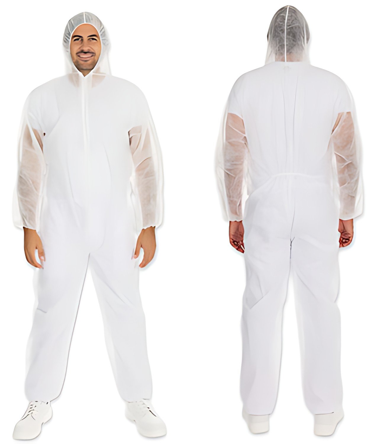 HYGONORM Combinaison PP LIGHT avec capuche, blanc, XL