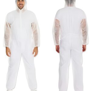 HYGONORM Combinaison PP LIGHT avec capuche, blanc, L