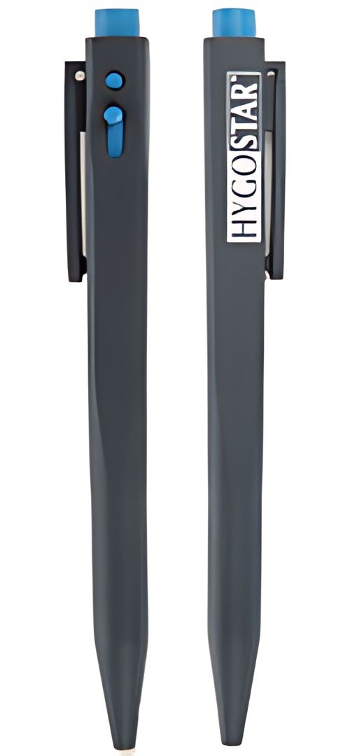 HYGOSTAR Stylo à bille rétractable DETECT, détectable, noir