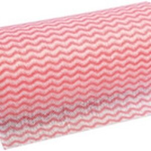 HYGOCLEAN Torchon & chiffon de nettoyage, sur rouleau, rouge
