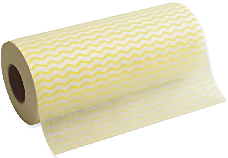 HYGOCLEAN Torchon & chiffon de nettoyage, sur rouleau, jaune
