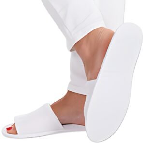 HYGOSTAR Chaussons jetables SAFETY, ouvert, blanc