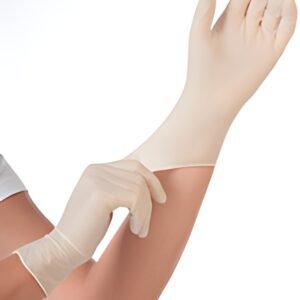 HYGONORM Gant en latex "SKIN LIGHT", M, blanc