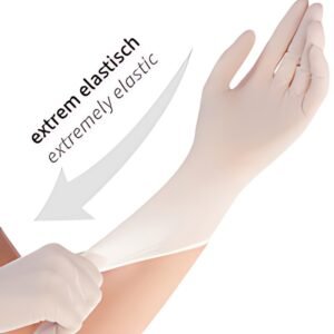 HYGOSTAR Gant en nitrile SAFE SUPER STRETCH, M, blanc