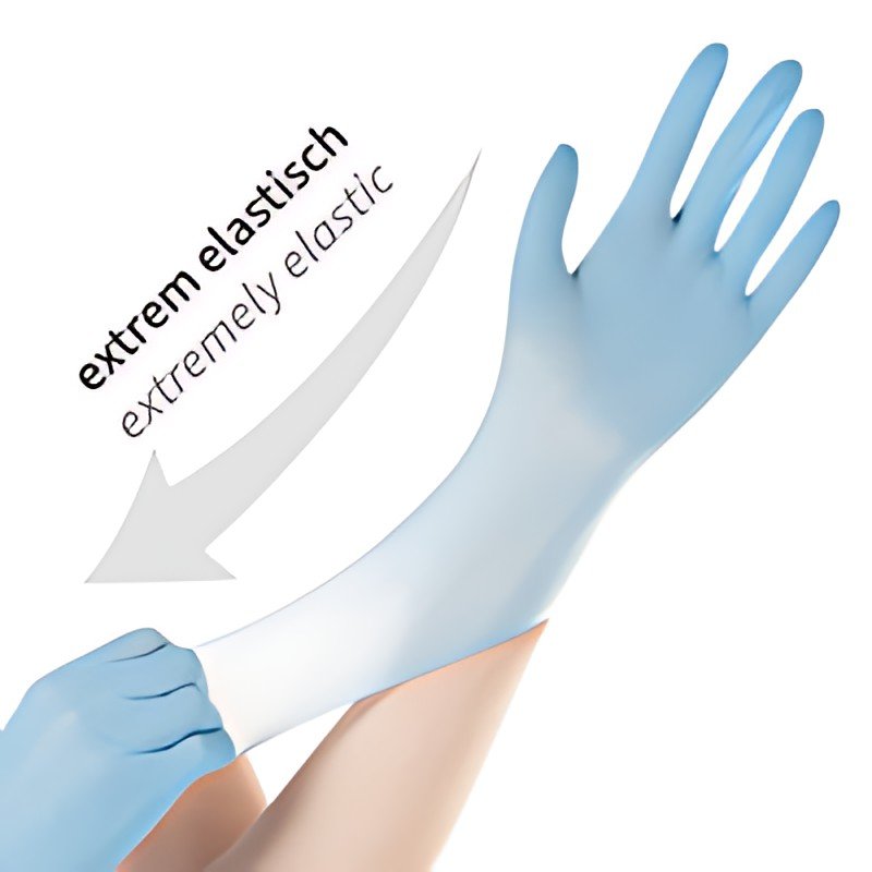 HYGOSTAR Gant en nitrile SAFE SUPER STRETCH, XL, bleu