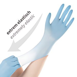 HYGOSTAR Gant en nitrile SAFE SUPER STRETCH, L, bleu