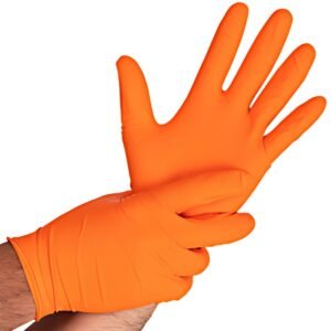 HYGOSTAR Gant en nitrile "POWER GRIP", M, orange
