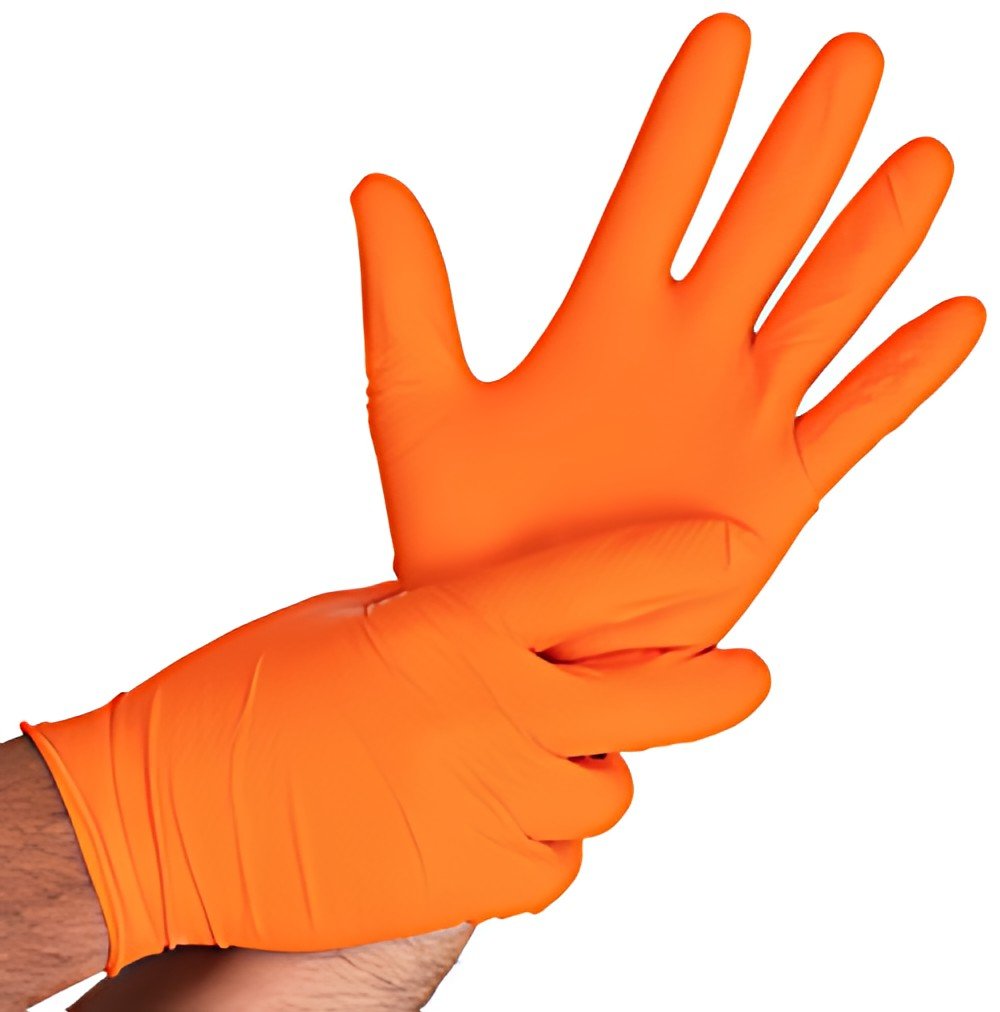 HYGOSTAR Gant en nitrile "POWER GRIP", M, orange