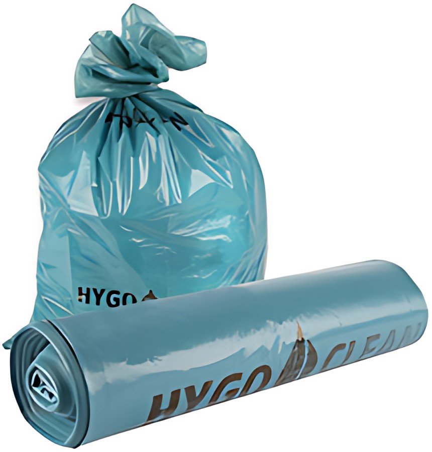 HYGOCLEAN Sac poubelle Light, 120 litres, en LDPE, bleu