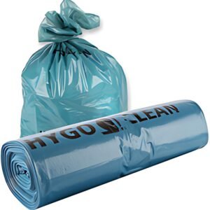 HYGOCLEAN Sac poubelle, 160 litres, en LDPE, bleu