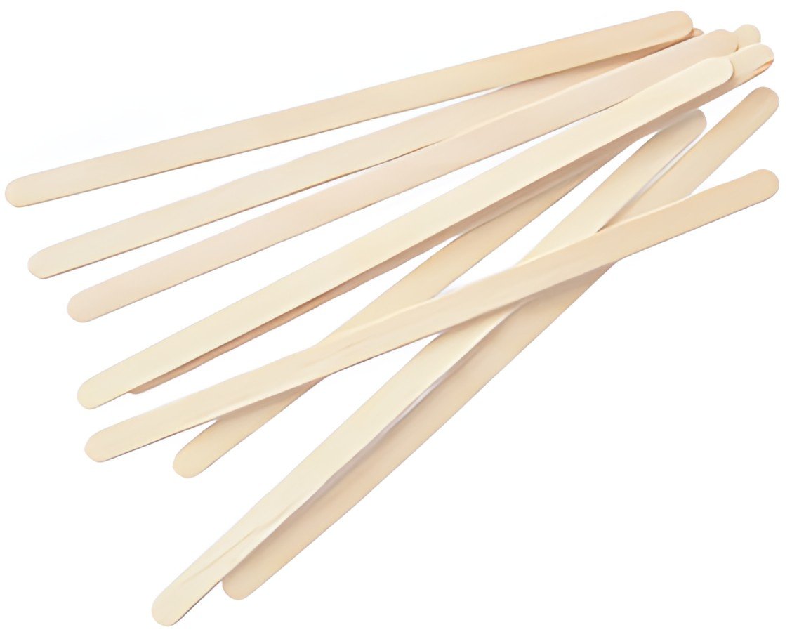 NATURE Star Touillette, en bois de bouleau, longueur: 140 mm
