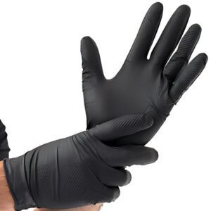 HYGOSTAR Gant en nitrile "POWER GRIP", M, noir