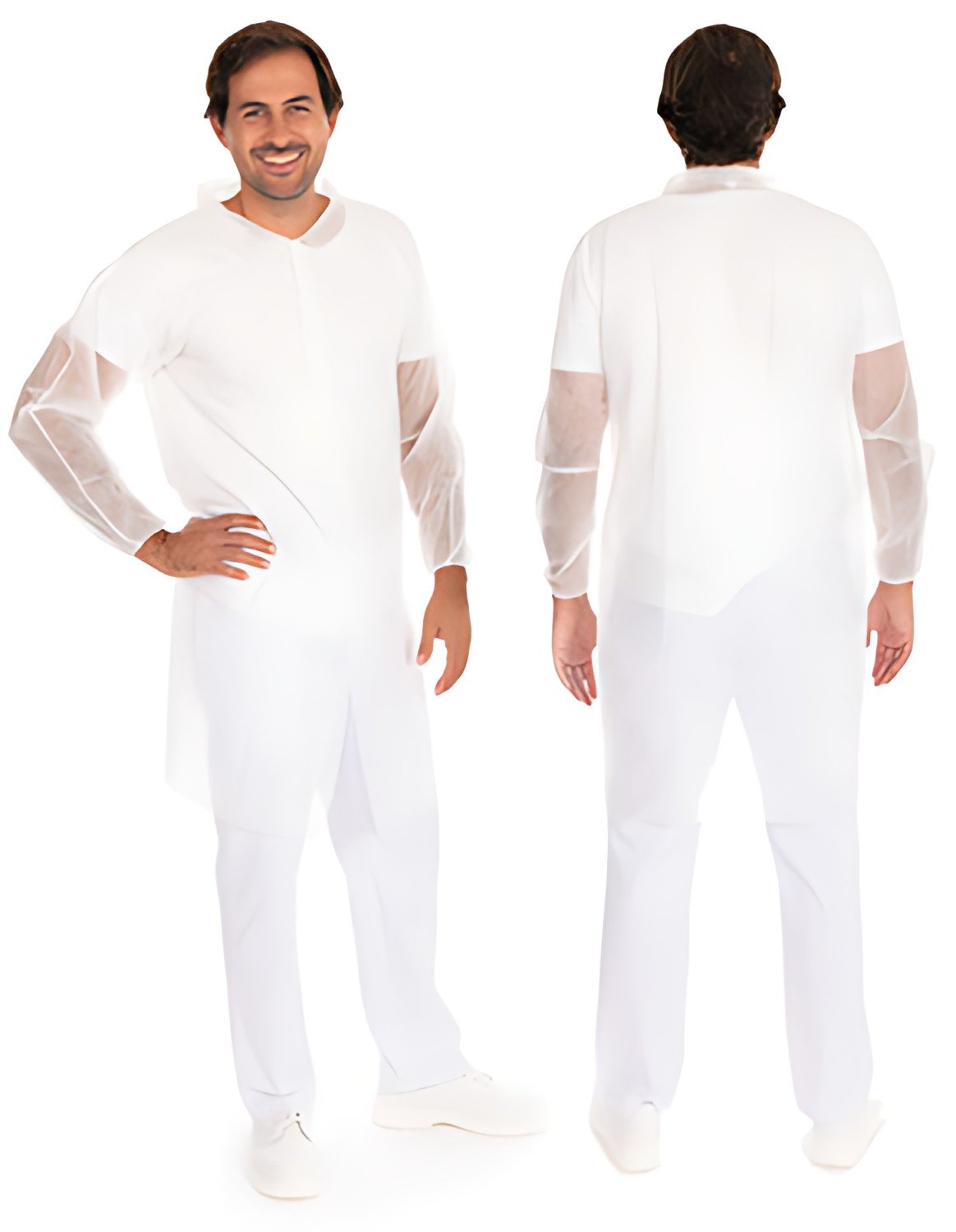 HYGOSTAR Blouse visiteur ECO HYGOBASE, blanc, XL