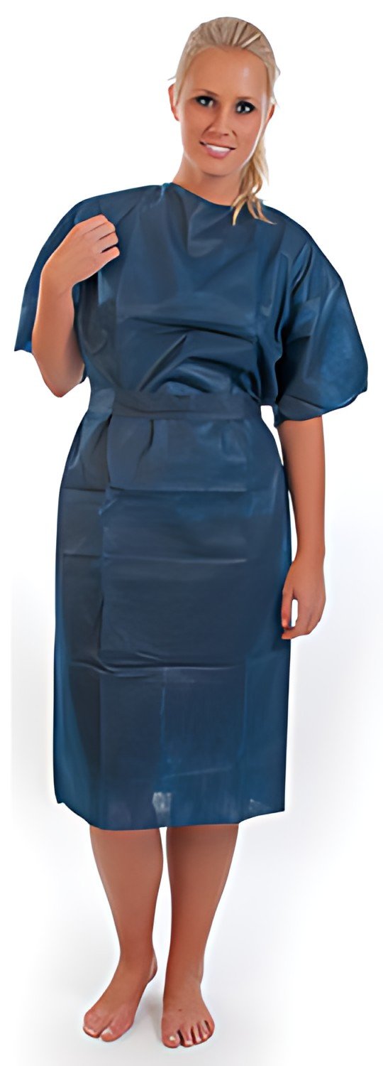HYGOSTAR Blouse de patient PP, PP non tissé, taille XL, bleu