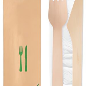 NATURE Star Set de couverts "Double", en bouleau, 3 pièces