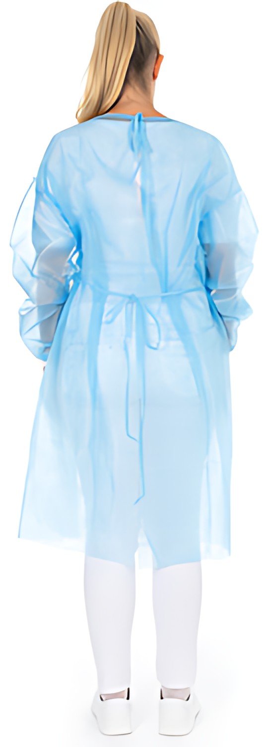 HYGOSTAR Blouse PP avec bande pour la nuque, XL, bleu