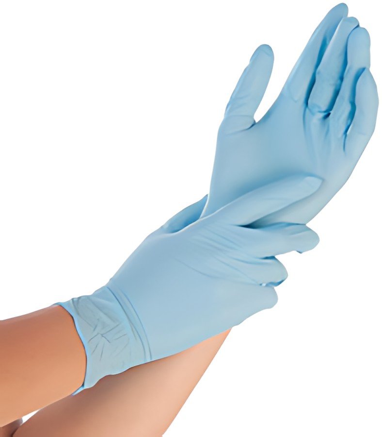 HYGONORM Gant nitrile ALLFOOD SAFE, XL, sans poudre, bleu