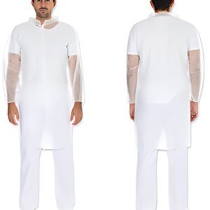 HYGONORM Blouse visiteur LIGHT avec boutons pression, blanc