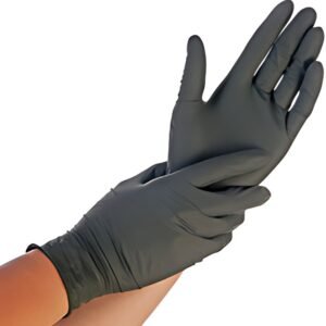 HYGONORM Gant nitrile SAFE FIT, L, sans poudre, noir