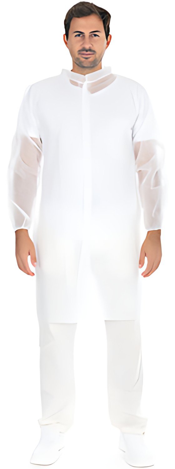 HYGOSTAR Blouse visiteur avec fermeture autoagrippante, L