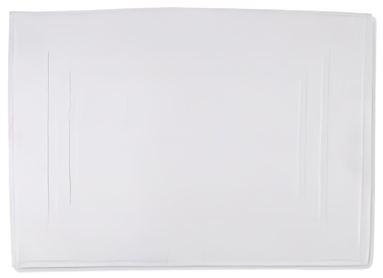 HYGOSTAR Tapis de bain, 500 x 700 mm, en coton, blanc
