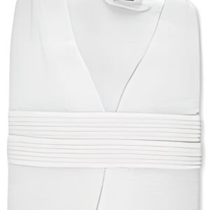 HYGOSTAR Peignoir de bain Kimono, taille M, en coton, blanc
